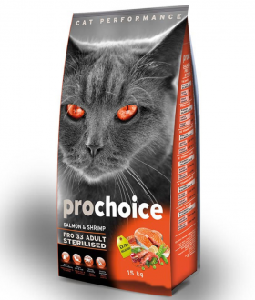 Pro Choice Pro 33 Adult Somonlu ve Karidesli 15 kg Kedi Maması kullananlar yorumlar